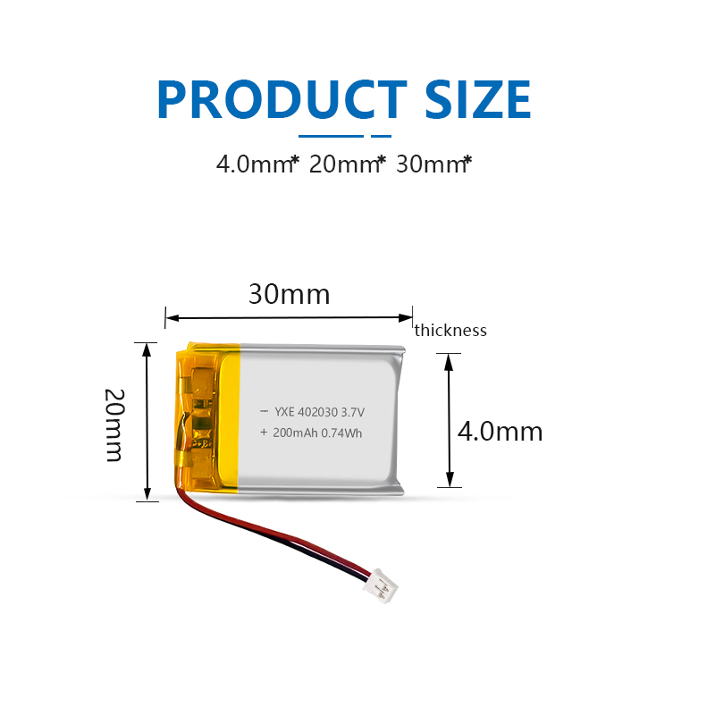 3.7 V 锂离子电池 101635-500mah